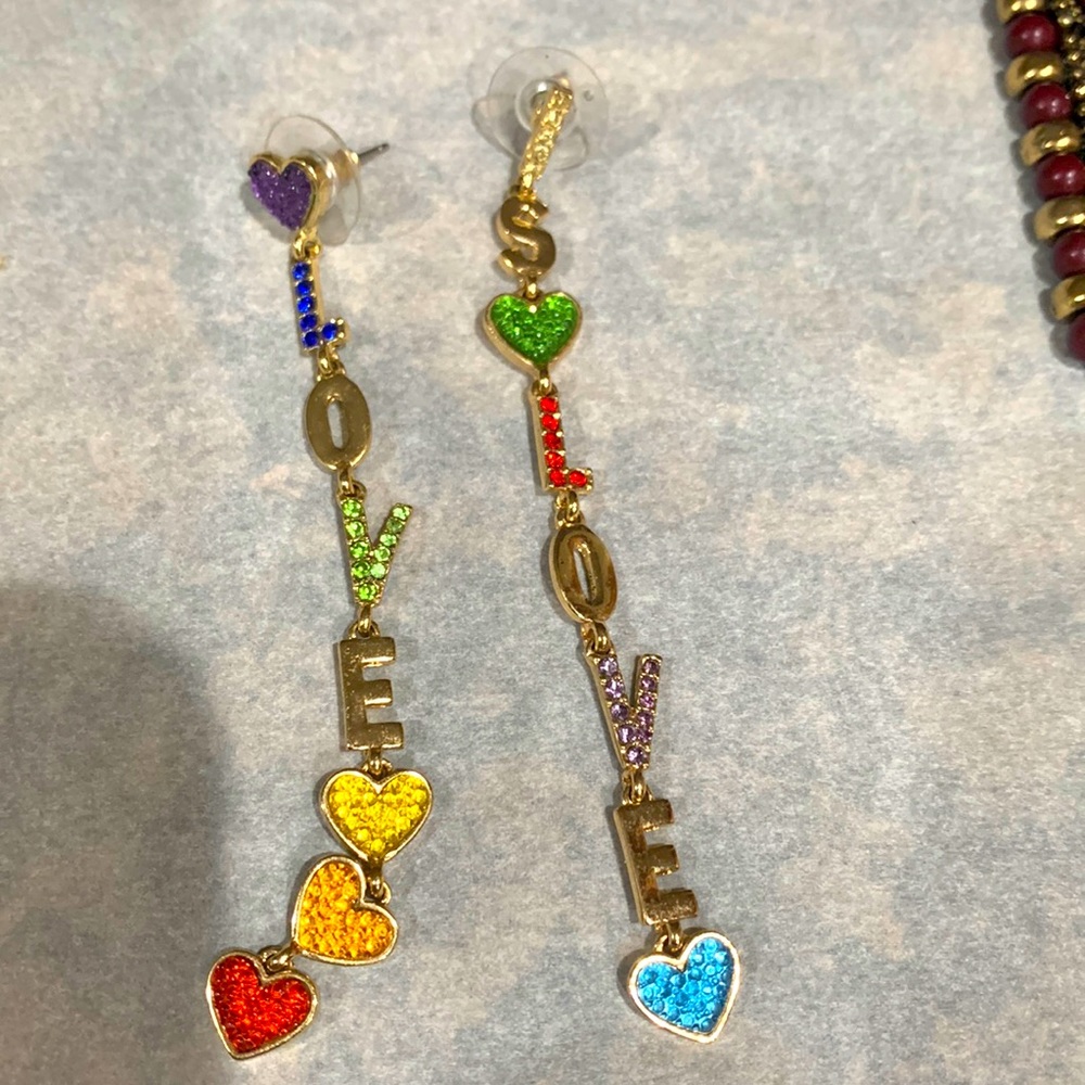 Pride earrings! Lightweight, 3 inches